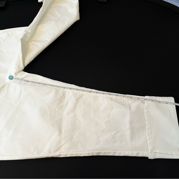 Frye White Cropped Ankle Jeans Relaxed Fit Size 12 - Picture 9 of 10